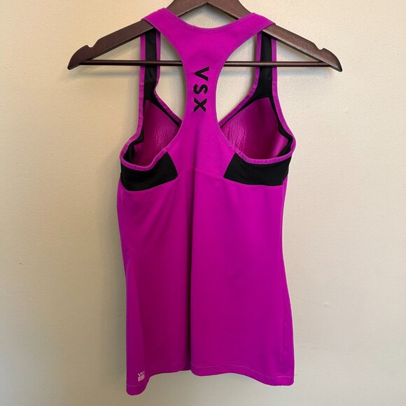 Victoria's Secret VSX Women's Purple Athletic Top Padded Cups Racerback Size 36C - Picture 3 of 15
